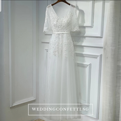 The Serena White/ Blue / Red / Pink / Black Long Sleeves Gown
