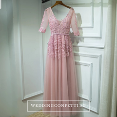The Serena White/ Blue / Red / Pink / Black Long Sleeves Gown