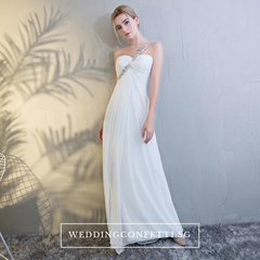 The Jsabella White / Blue / Purple Toga Gown