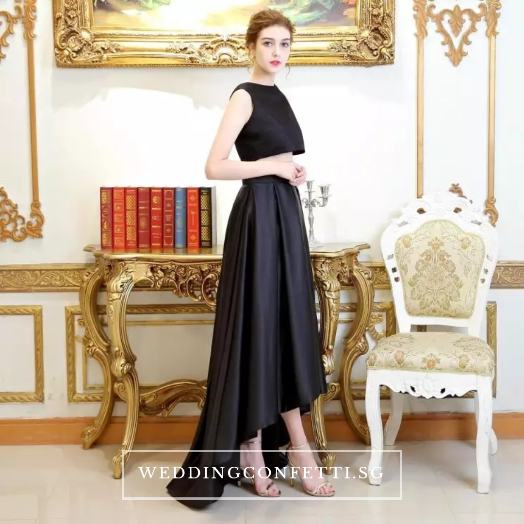 The Reneta Wedding Bridal Separates Crop Top Maxi & Skirt (Customisable/Available in 5 colours)