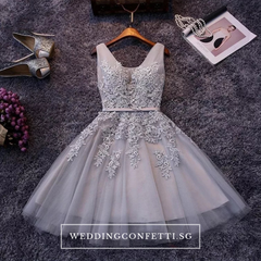 The Talitha Grey/Pink/Red/Blue Lace Sleeveless Dress