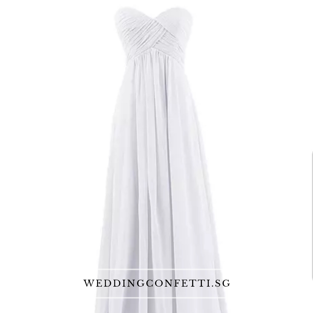 Kerdelia White Chiffon Tube Dress
