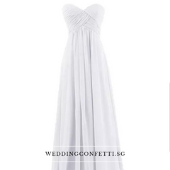 Kerdelia White Chiffon Tube Dress