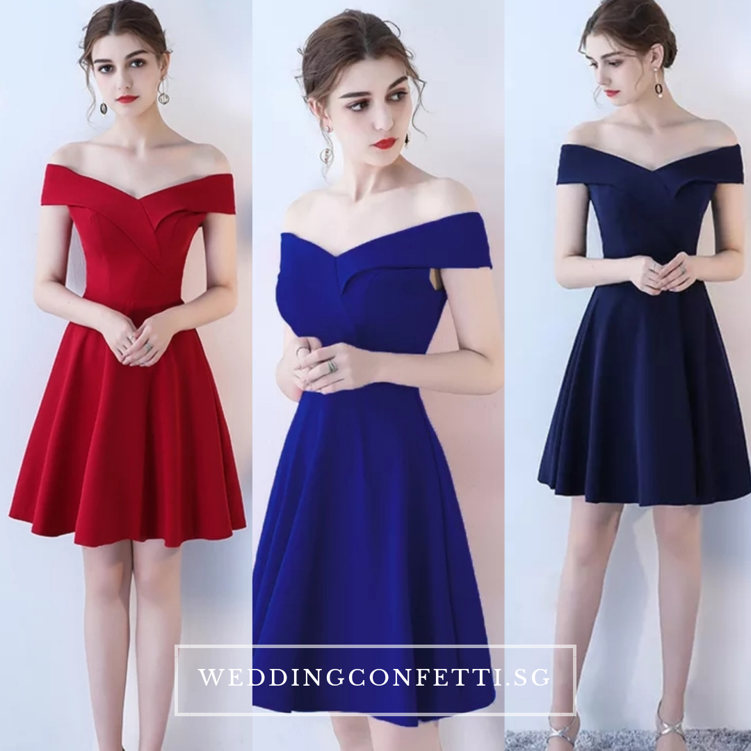 The Sellina Off Shoulder Cocktail Dress (Available in 4 colours)