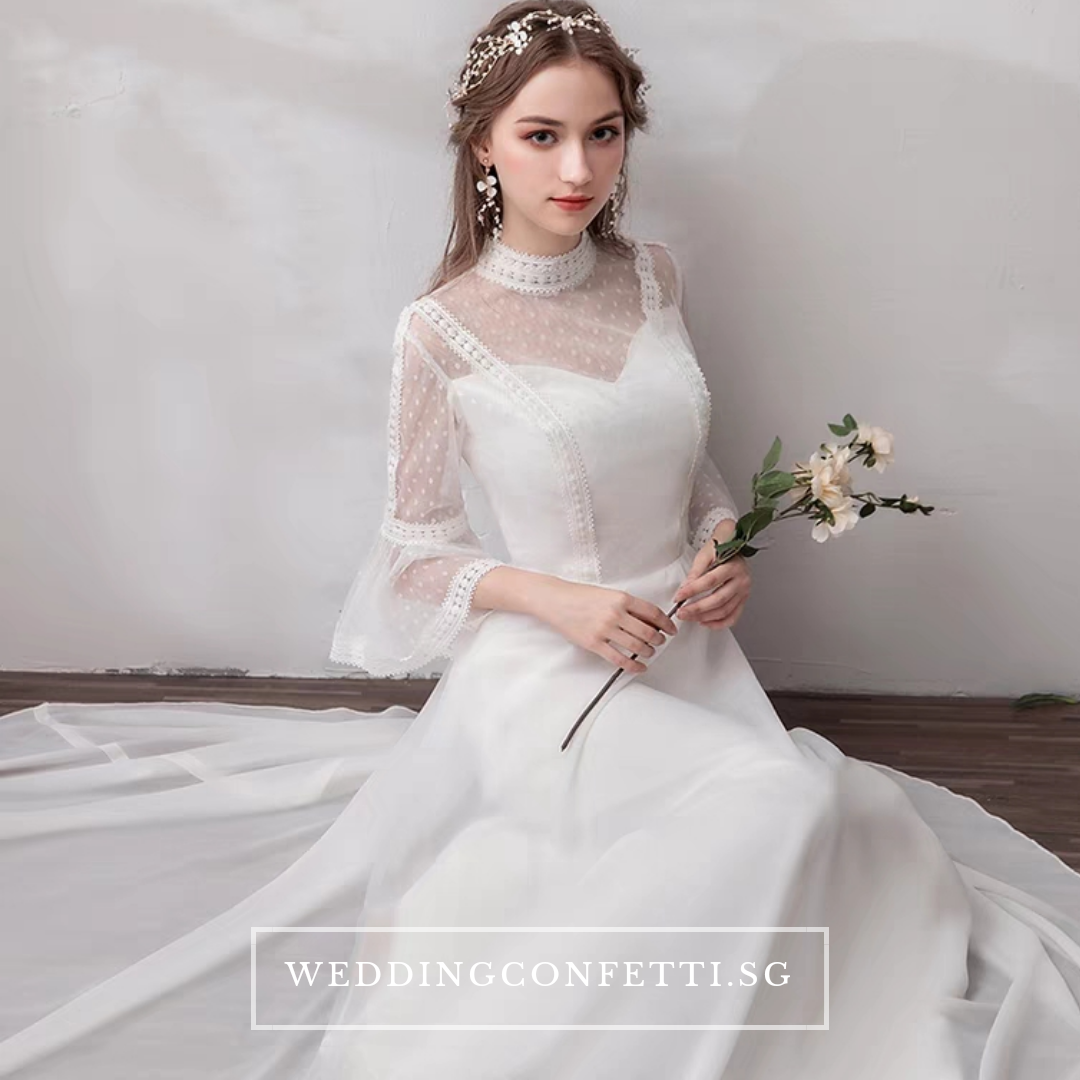 The Priscela Wedding Bridal Long Sleeves Gown