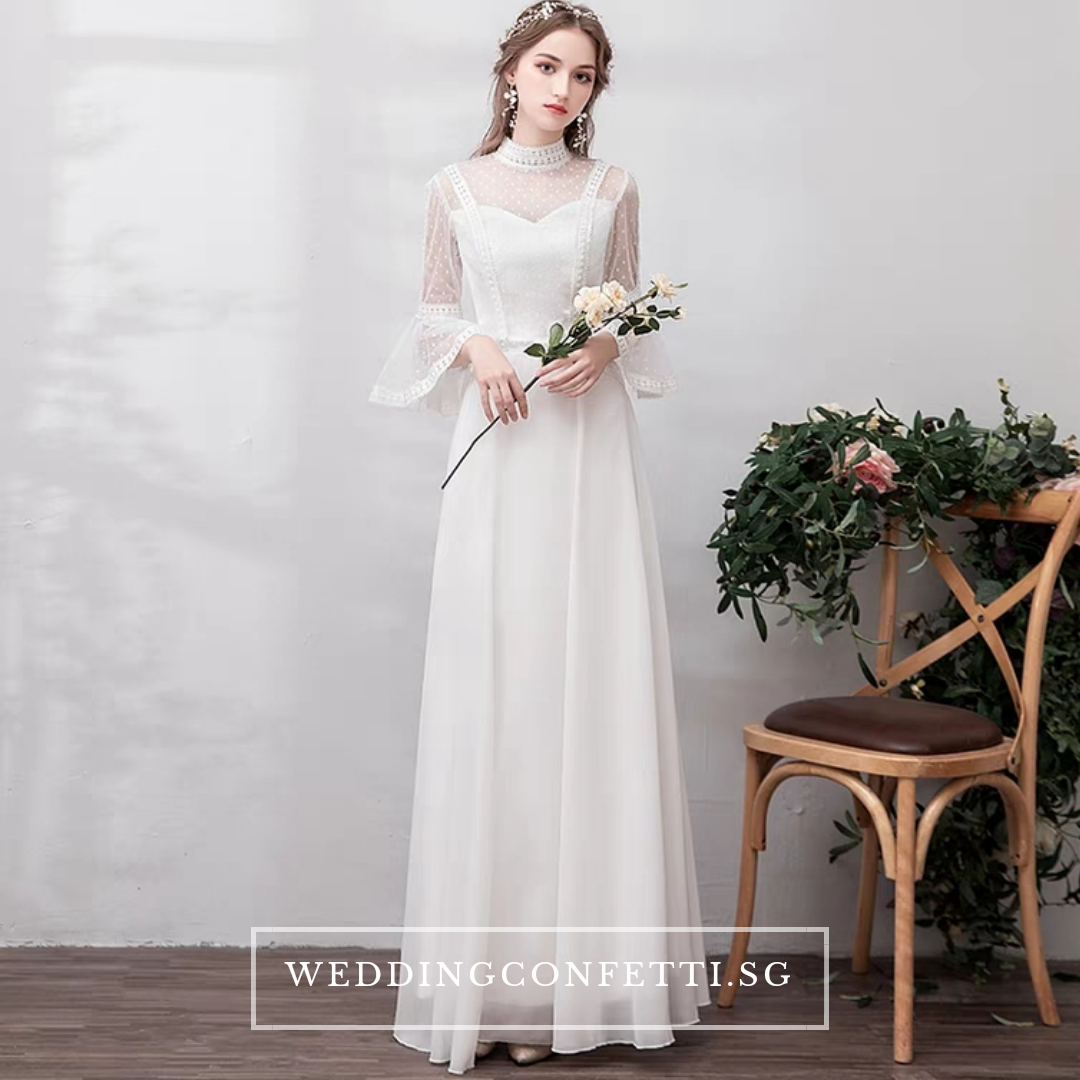 The Priscela Wedding Bridal Long Sleeves Gown