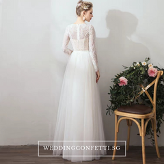 The Jerena Wedding Bridal Long Sleeves Gown