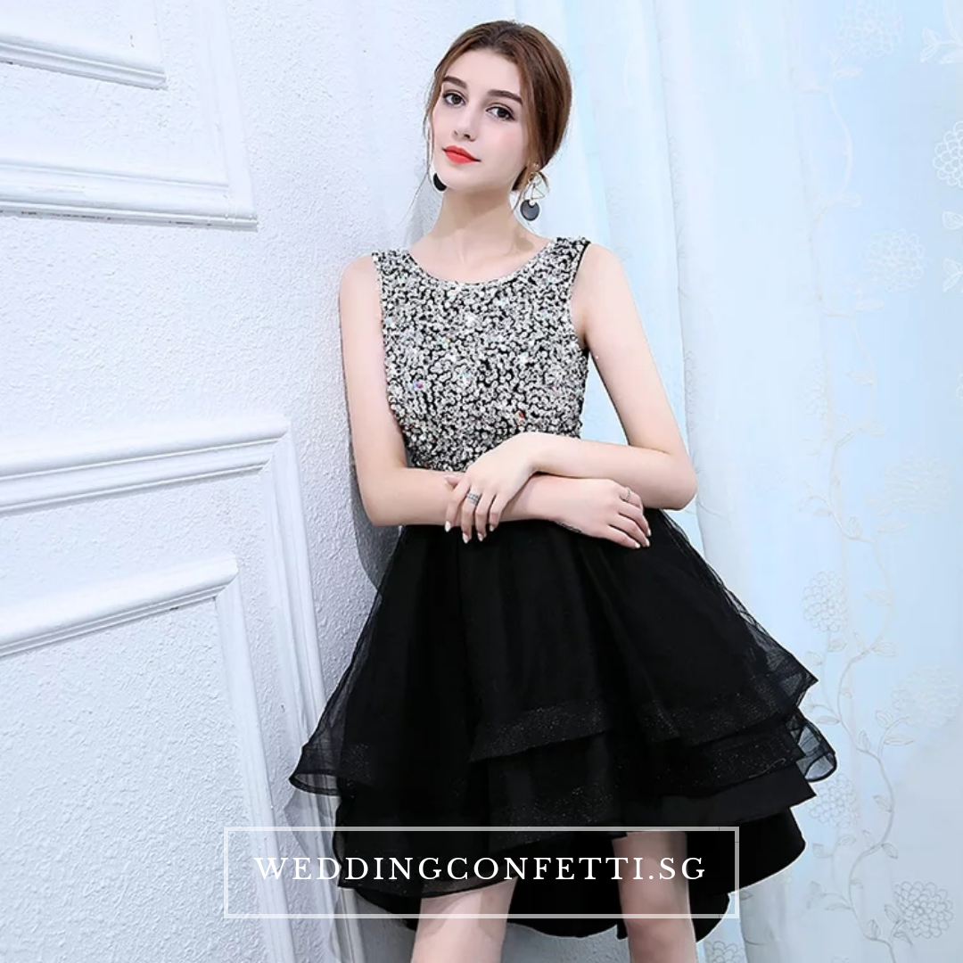 The Alethea Black Sequined Gown