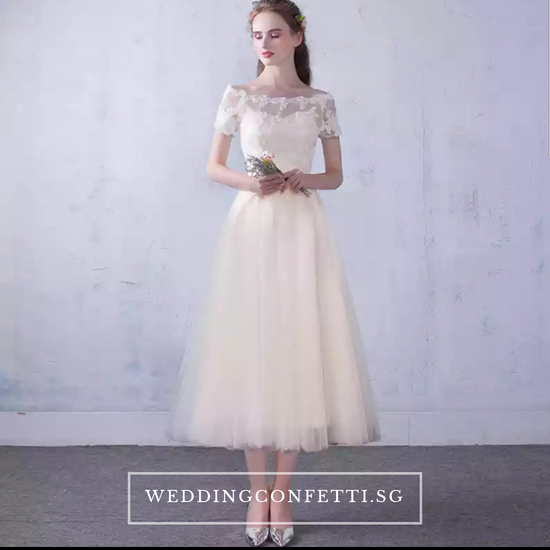 The Lynne Off Shoulder Gown (Available in 3 Colours)