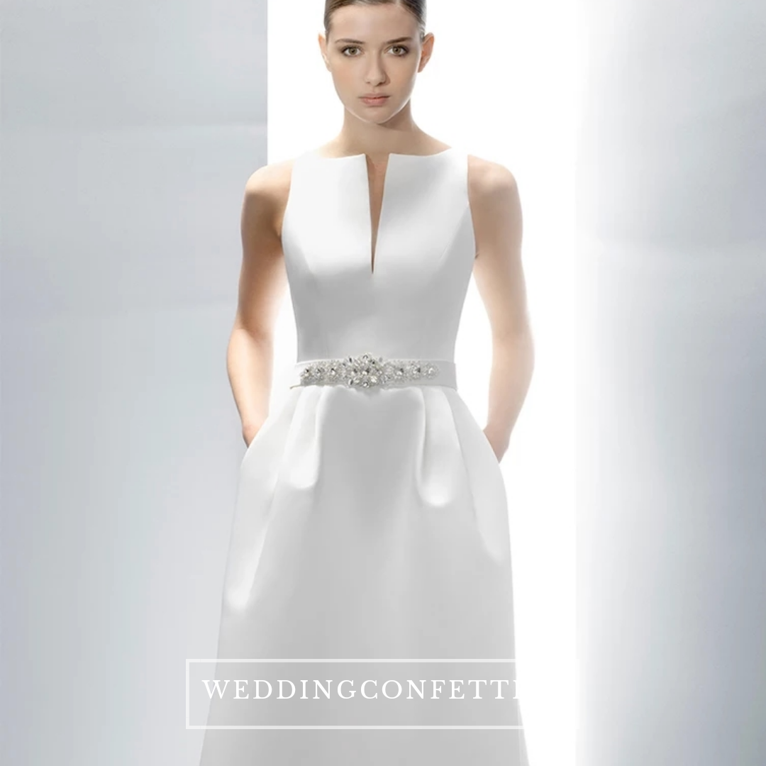 The Roxanda Wedding Bridal Satin Gown