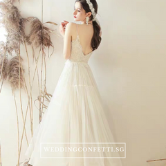 The Reyale Wedding Bridal Sleeveless Dress