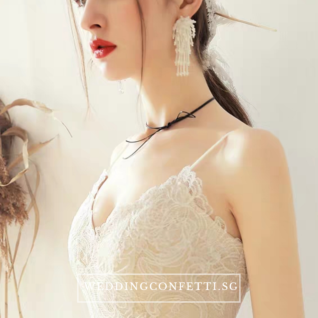 The Reyale Wedding Bridal Sleeveless Dress