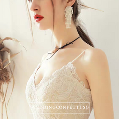 The Reyale Wedding Bridal Sleeveless Dress