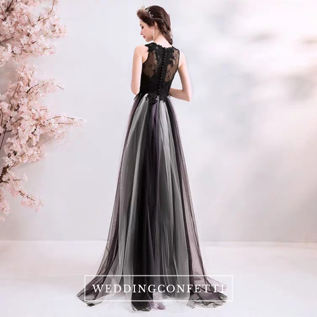 The Cornelia Black Lace Sleeveless Ombre Dress