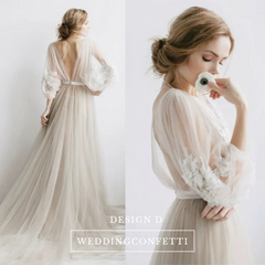 The Erista Bohemian Ilusion Sleeves Wedding Gown