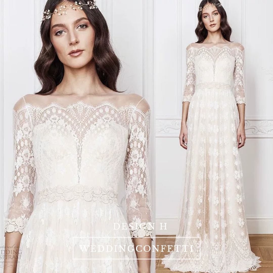 The Rona Bohemian Long Sleeve Gown