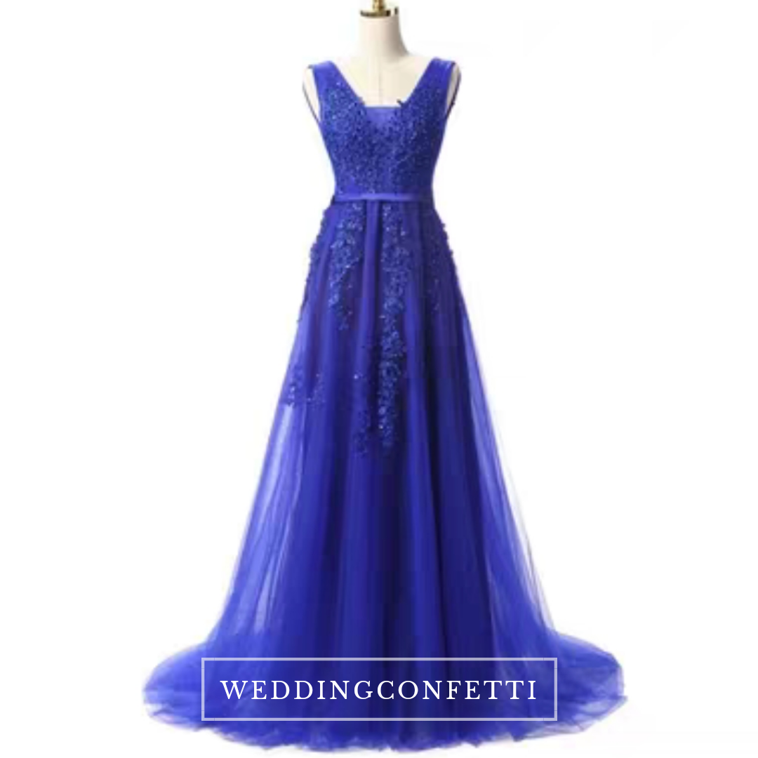 The Serena Tulle Sleeveless Gown