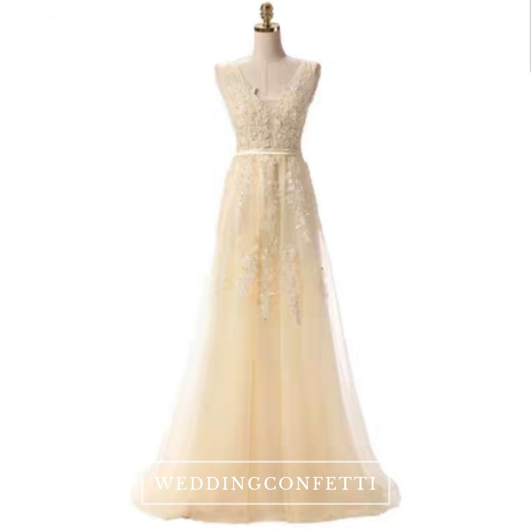 The Serena Tulle Sleeveless Gown