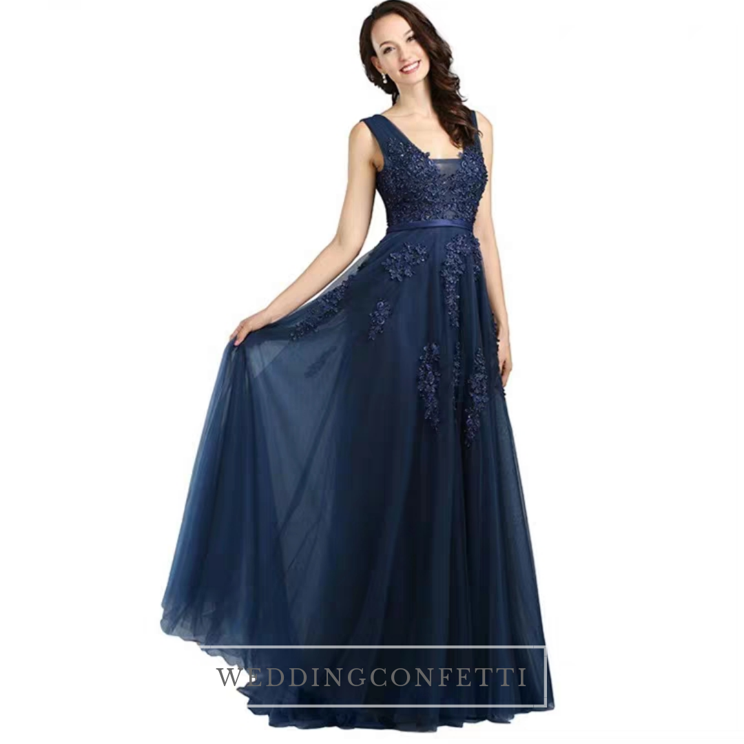 The Serena Tulle Sleeveless Gown