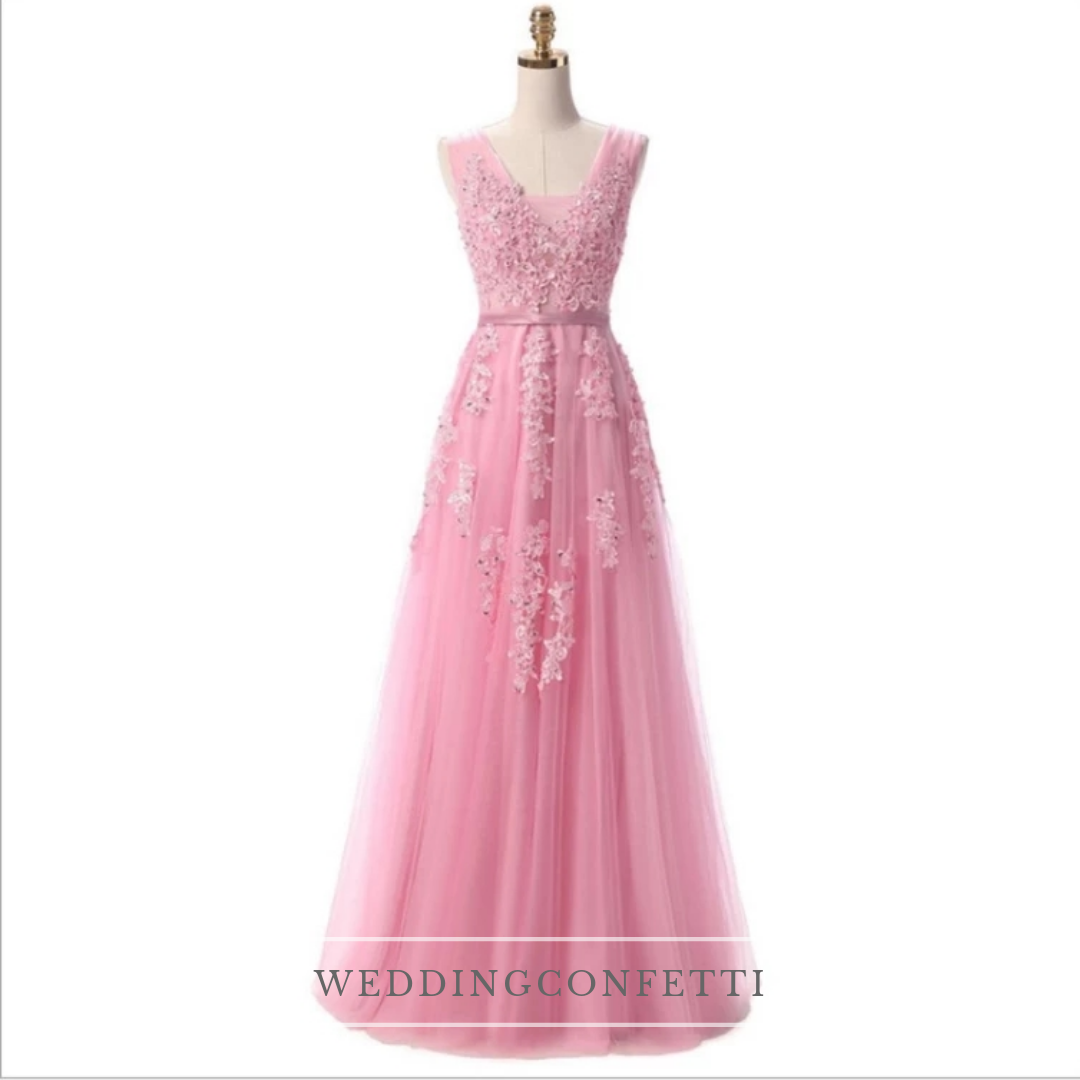 The Serena Tulle Sleeveless Gown