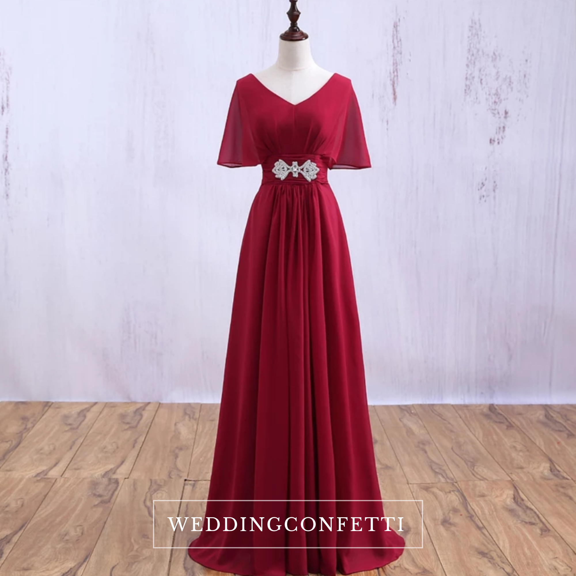 The Klaris Short Sleeves Chiffon Dress (Available in 5 Colours)