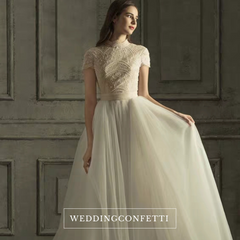 The Rossalie Wedding Bridal High Collar Gown