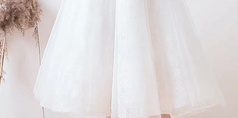 The Laylene Off Shoulder Bohemian Wedding Dress