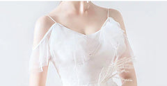 The Laylene Off Shoulder Bohemian Wedding Dress