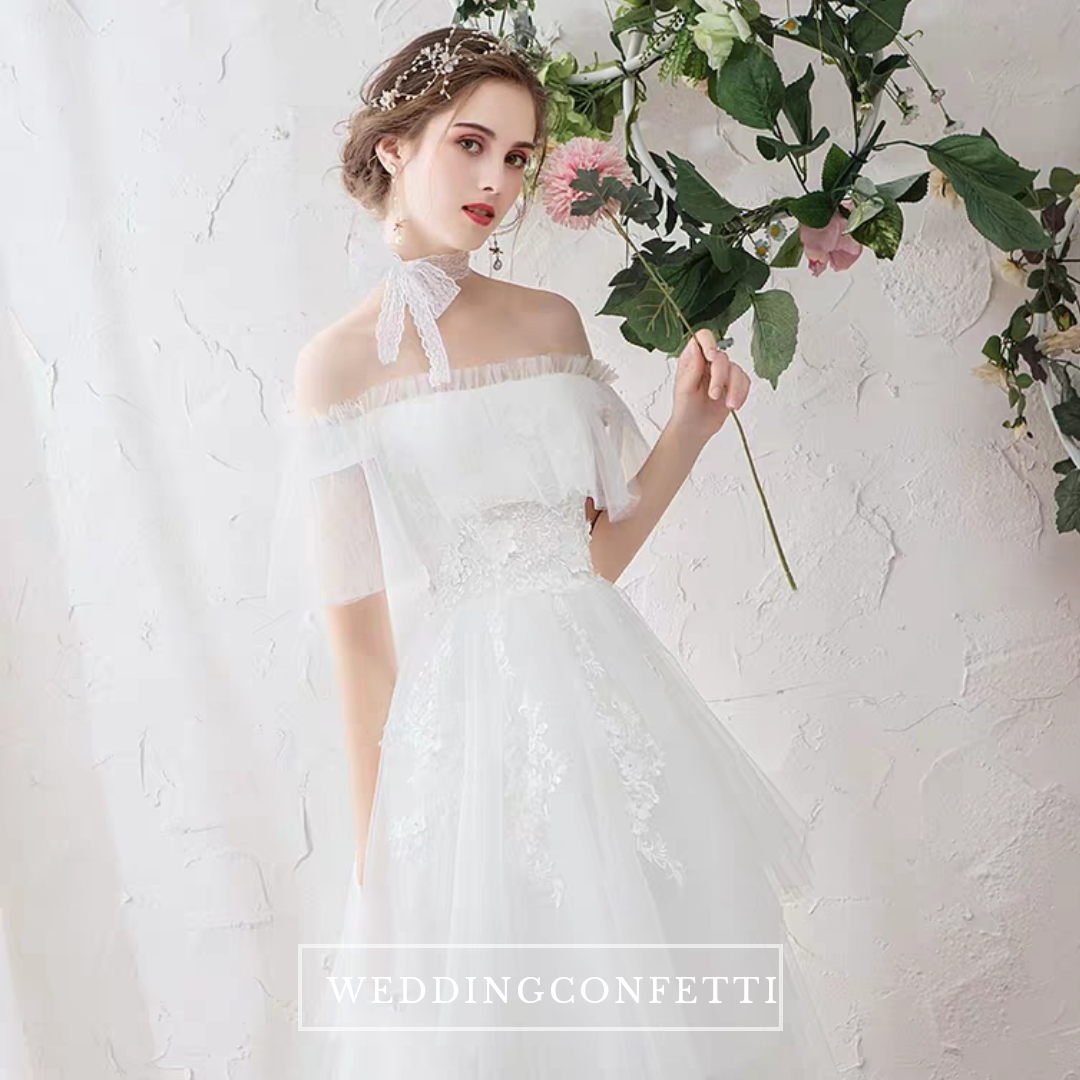 The Primrose Wedding Bridal Bohemian Off Shoulder Gown