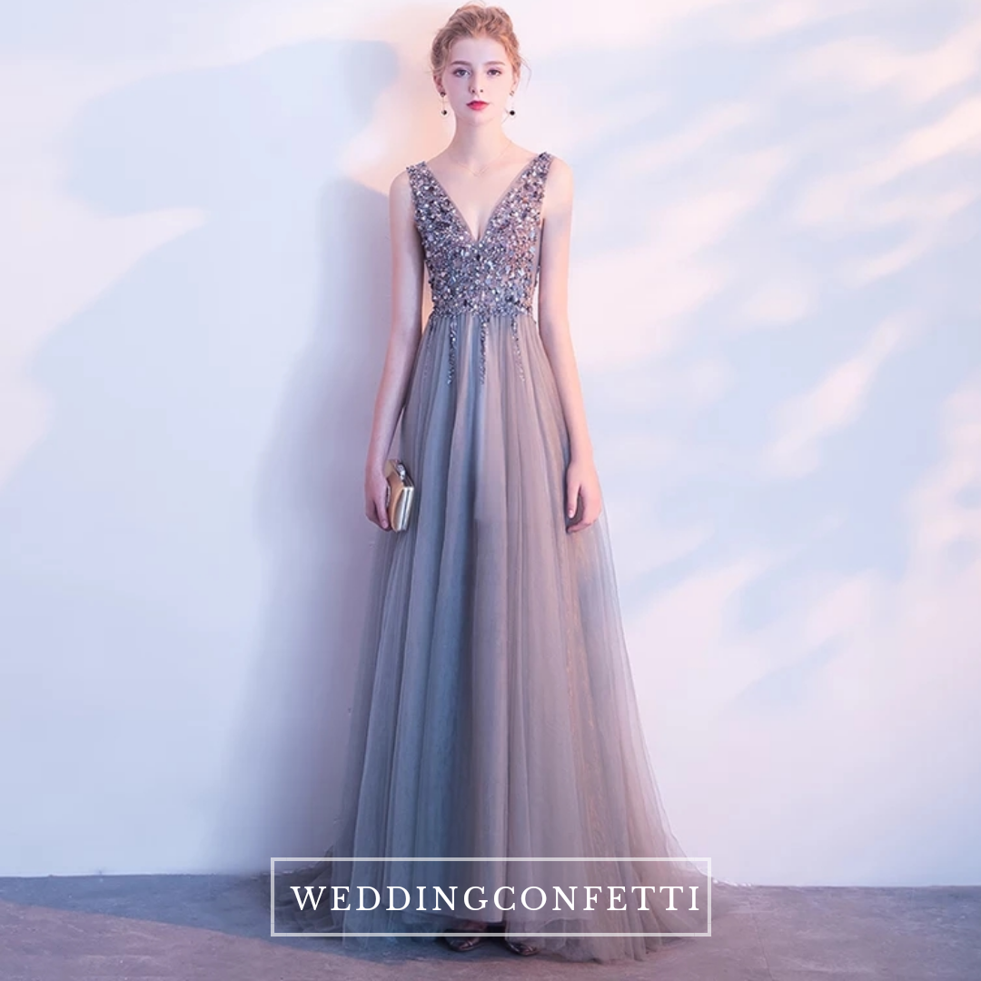 The Sophiela Glittery Sleeveless Sequins Gown (Available in 2 colours)