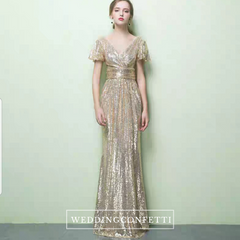 Greta Gold Glitter Dress