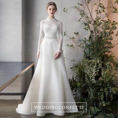 The Mayrine Wedding Bridal Long Sleeves Gown