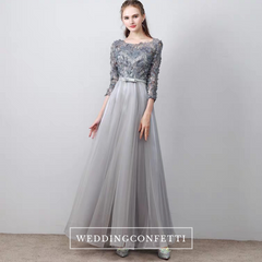 The Tania Long Sleeves Evening Gown (Available in 2 colours)