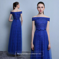 The Layla Long Off Shoulder Evening Gown