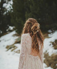 The Liezel Bohemian Wedding Long Sleeves Gown