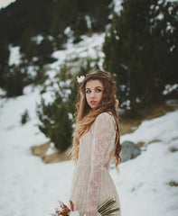 The Liezel Bohemian Wedding Long Sleeves Gown