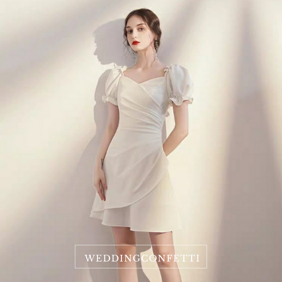 The Rhys Short Puffed Sleeves Dress