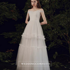 The Perseus Wedding Bridal Off Shoulder Gown