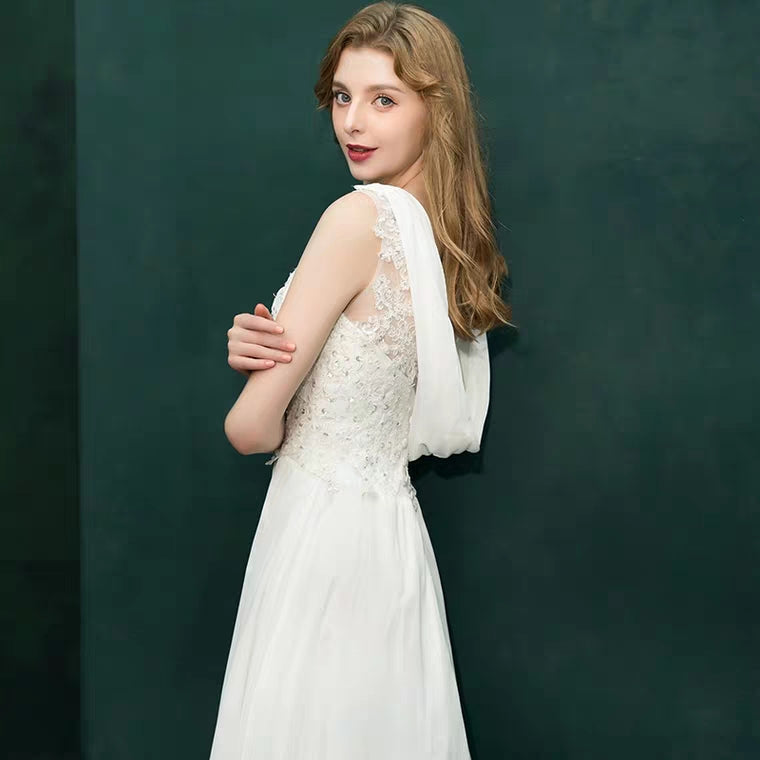 The Renaya Wedding Bridal Sleeveless Gown