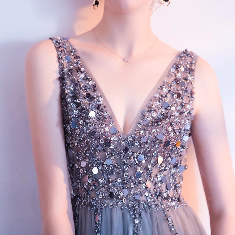 The Sophiela Glittery Sleeveless Sequins Gown (Available in 2 colours)