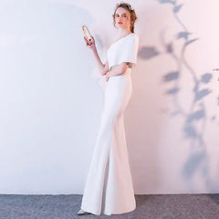 The Leia Toga White Gown