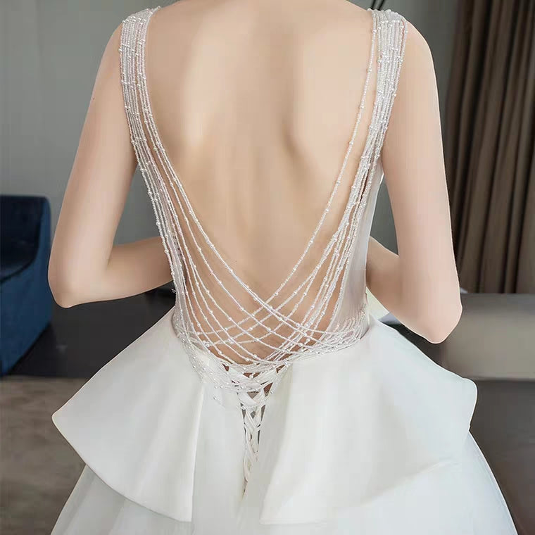 The Narelle Wedding Bridal Sleeveless Tulle Gown