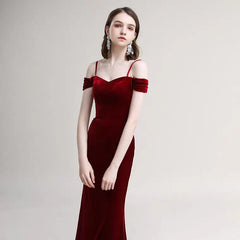 The Radienne Red Off Shoulder Gown