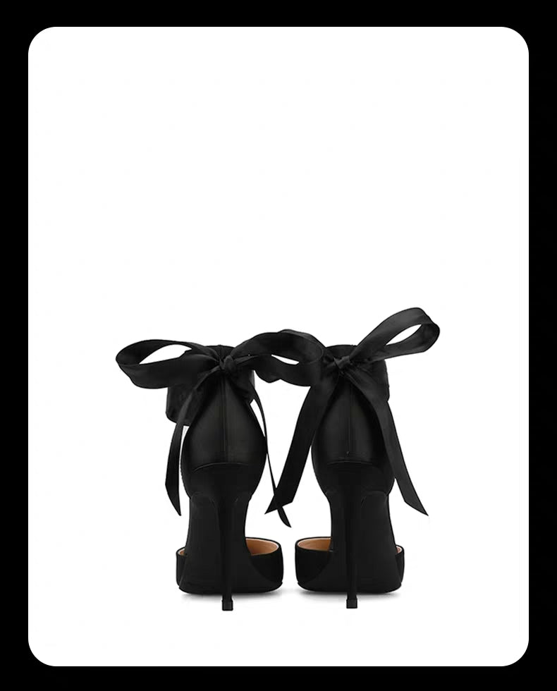 The Tessa Wedding Bridal Ribbon Lace Up Heels (Available in 3 colours)