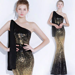 The Lynne Sequined Ombre Gown