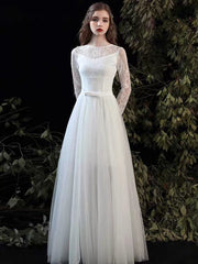 The Rafflyn Wedding Bridal Long Sleeves Dress (With detachable tulle skirt)