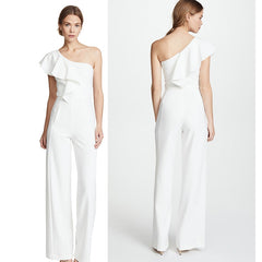 The Tetris White Toga Jumpsuit
