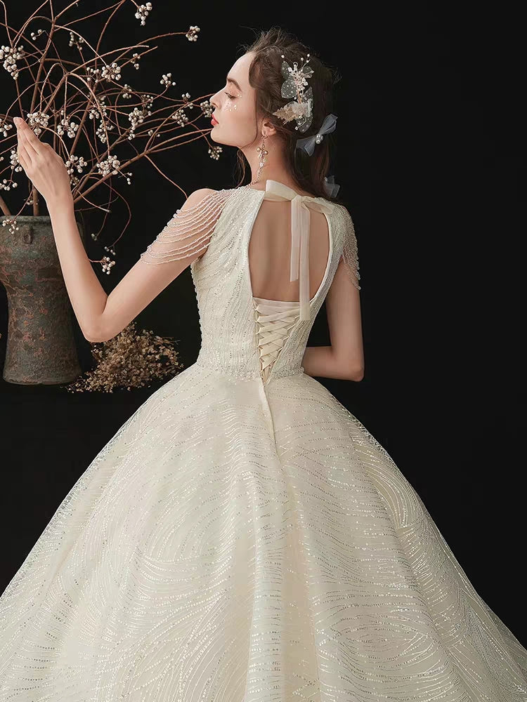 The Ileana Wedding Bridal Sleeveless Gown