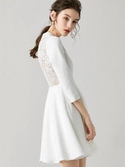 The Rochelle Short Lace Back Gown