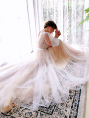 The Erista Bohemian Ilusion Sleeves Wedding Gown